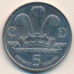 Кирибати 5 долларов 1981 год