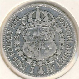 Швеция 1 крона 1923 год