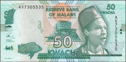 Малави 50 квача 2015 год - Инкоси Махоси Гомани II. Цихлида Ливингстона. Слоны