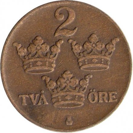Швеция 2 эре 1929 год