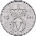 Норвегия 10 эре 1988 год - Король Улаф V