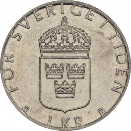 Швеция 1 крона 1999 год - Король Карл XVI Густав
