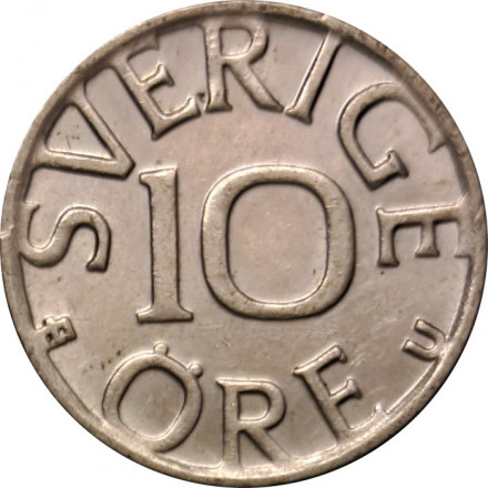 Швеция 10 эре 1976 год