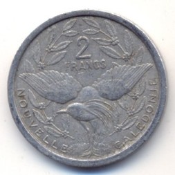 Монета Новая Каледония 2 франка 1971 год