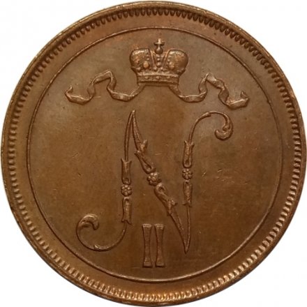 Финляндия 10 пенни 1914 год