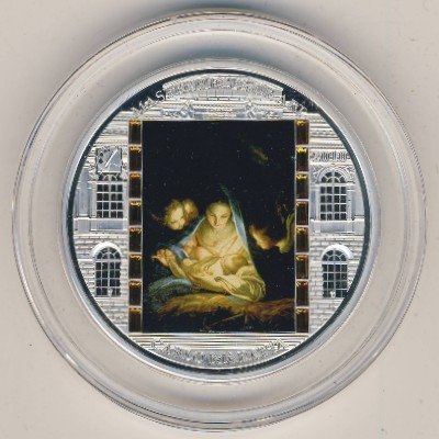 Острова Кука 20 долларов 2010 год - Святая ночь (Мария и дитя)