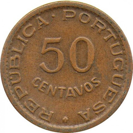 Ангола 50 сентаво 1961 год