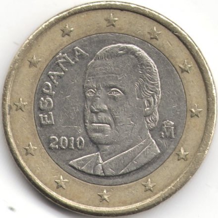 Испания 1 евро 2010 год