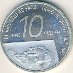 Нидерланды 10 гульденов 1995 год