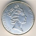 Фиджи 10 долларов 2005 год - Монета-часы к ЧМ по футболу 2006 года