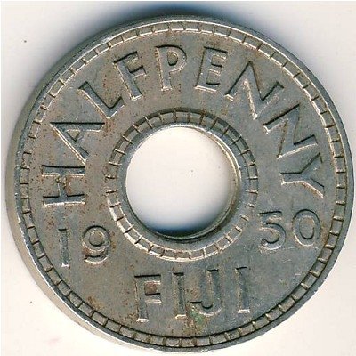 Фиджи 1/2 пенни 1950 год