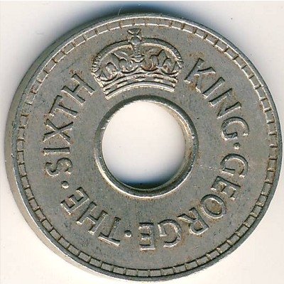 Фиджи 1/2 пенни 1950 год