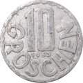 Австрия 10 грошей 1953 год