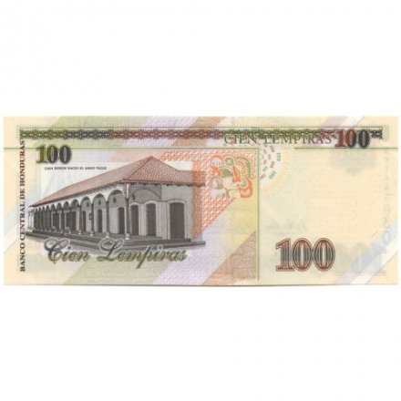 Гондурас 100 лемпир 2004 год - Джой Сесилио дель Валье UNC