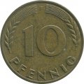 ФРГ 10 пфеннигов 1971 год (F)