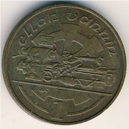Остров Мэн 1 пенни 1988 год
