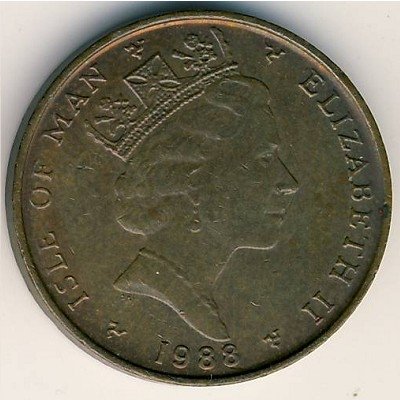 Остров Мэн 1 пенни 1988 год (AC)