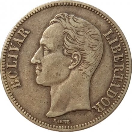 Венесуэла 5 боливаров 1935 год