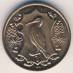Остров Мэн 1 пенни 1984 год