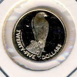 Виргинские острова 25 долларов 1984 год