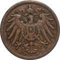 Германия 2 пфеннига 1908 год (F)