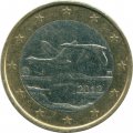 Финляндия 1 евро 2012 год - Летящие лебеди