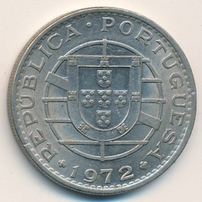 Мозамбик 20 эскудо 1972 год