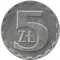 Польша 5 злотых 1990 год