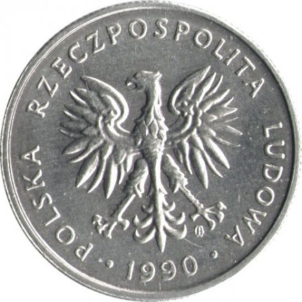 Польша 5 злотых 1990 год