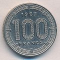 Французская Экваториальная Африка 100 франков 1967 год