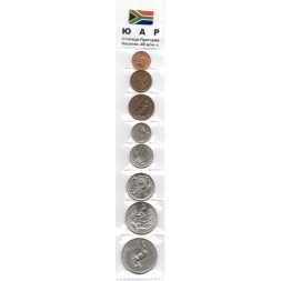 Набор из 8 монет ЮАР 1970- 1989 год
