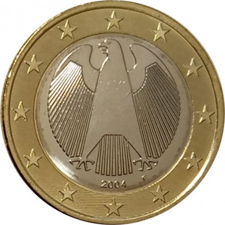 Германия 1 евро 2004 год (F) -  UNC
