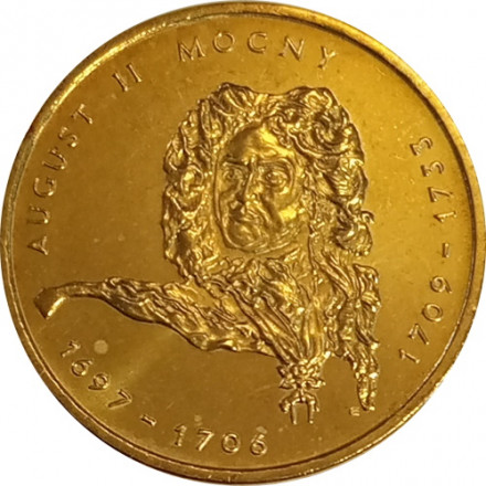 Польша 2 злотых 2002 год - Август II Сильный (1697-1706; 1709-1733)