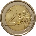 Италия 2 евро 2010 год -  Данте Алигьери UNC
