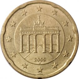 Германия 20 евроцентов 2009 год (J)