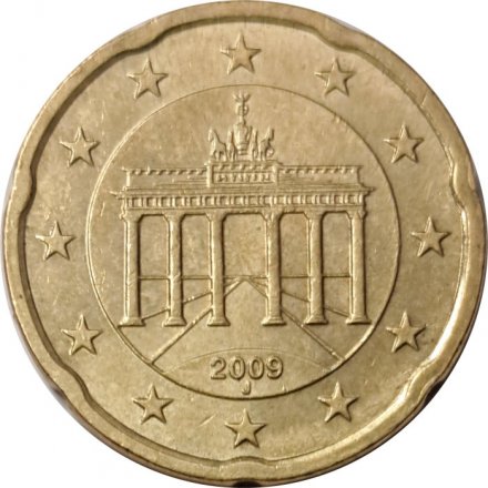 Германия 20 евроцентов 2009 год (J)