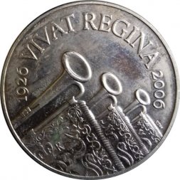 Великобритания 5 фунтов 2006 год - 80 лет со дня рождения Королевы Елизаветы II
