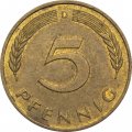 ФРГ 5 пфеннигов 1988 год (D)