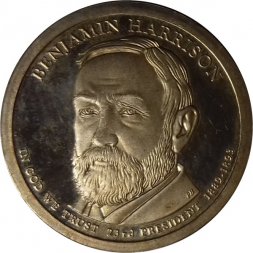США 1 доллар 2012 год - Бенджамин Гаррисон (S)