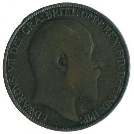 Великобритания 1/2 пенни 1903 год - Король Эдуард VII
