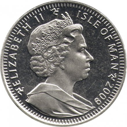 Остров Мэн 1 крона 2009 год - Персидские кошки (Медь-Никель)