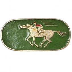 Значок. Конный спорт. Скачки (тип 1)