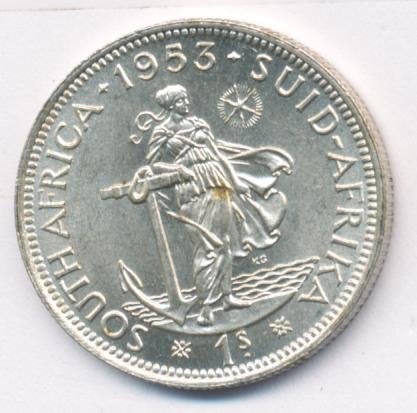 ЮАР 1 шиллинг 1953 год