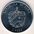 Куба 1 песо 1994 год - 500 лет открытию острова Эвангелиста