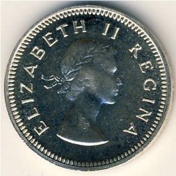 ЮАР 3 пенса 1954 год
