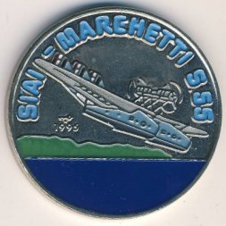 Куба 1 песо 1995 год - Самолет Savoia-Marchetti S.55