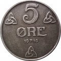 Норвегия 5 эре 1943 год - Герб