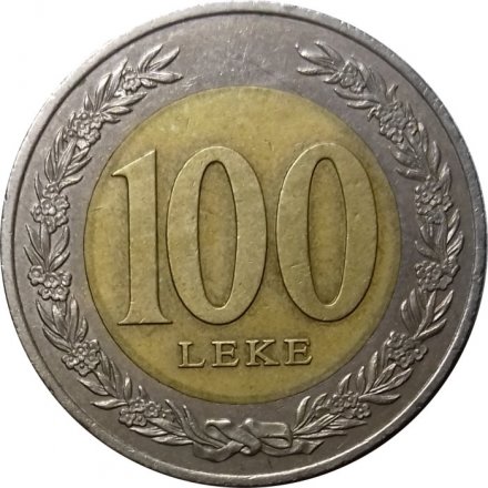 Албания 100 леков 2000 год - Тевта (Теута)-иллирийская царица