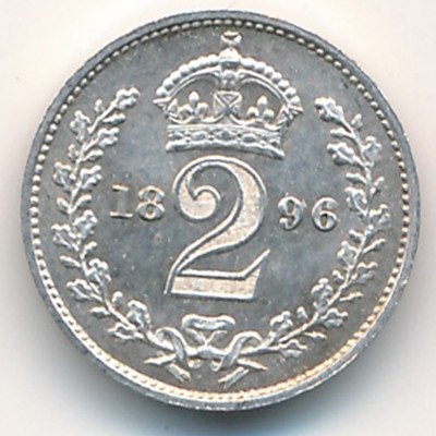 Великобритания 2 пенса 1896 год