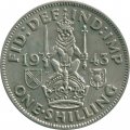 Великобритания 1 шиллинг 1943 год - Шотландский герб